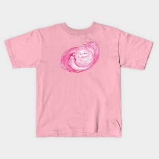 Full Pink Mer Moon Kids T-Shirt